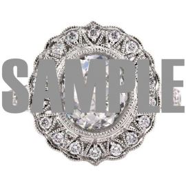 Mark Broumand 2.77 Carat Old Mine Cut Diamond Engagement Ring