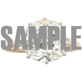 Victorian 3.73 Carat Old Mine Cut Diamond Engagement Ring