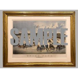 19th Century American Realist Lithograph